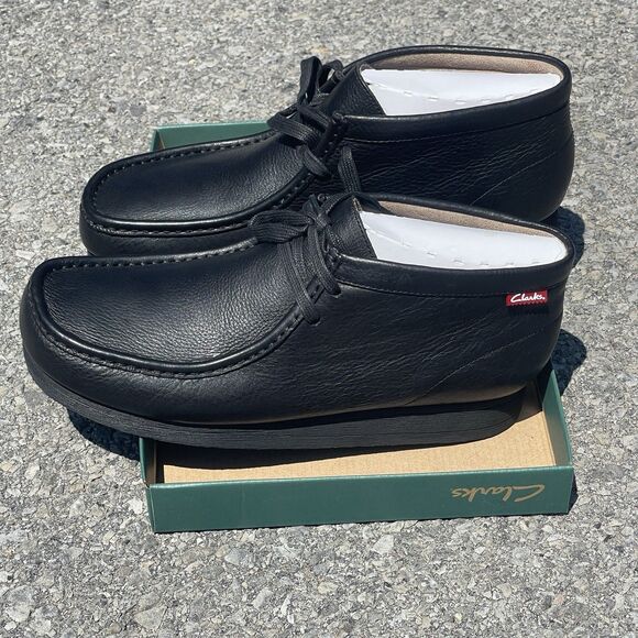 Clarks NIB Men\'s Size 10 Black Padmore II  Hi Chukka Desert Boots main image 7